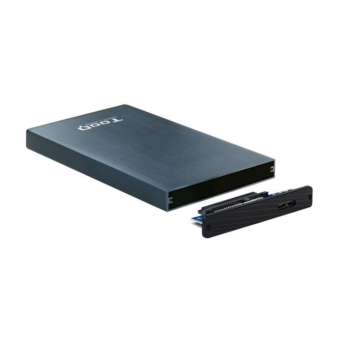 Tooq Caja Externa TQE-2527PB para Disco Duro 2.5 el Azul Pacífico